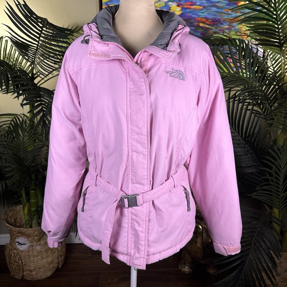The North Face Women M Down Jacket Pink Coat Parka Pristine